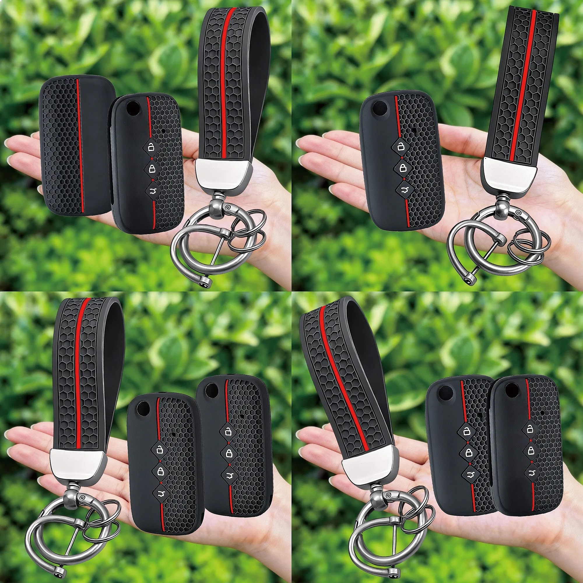 Silicone Remote Car Key Case For Wuling Hongguang S Baojun 510 730 360 560 RS-5 530 630 Chevrolet Aveo Trax Groove Captiva 2024