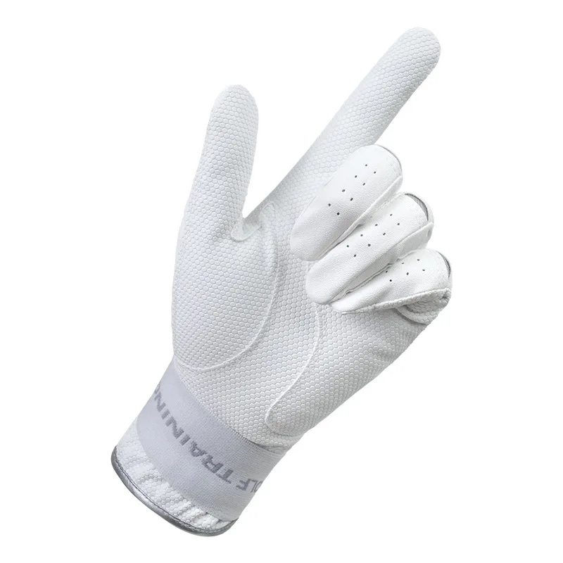 Beginner practice correct wrist swing golf gloves men's breathable non-slip gloves single