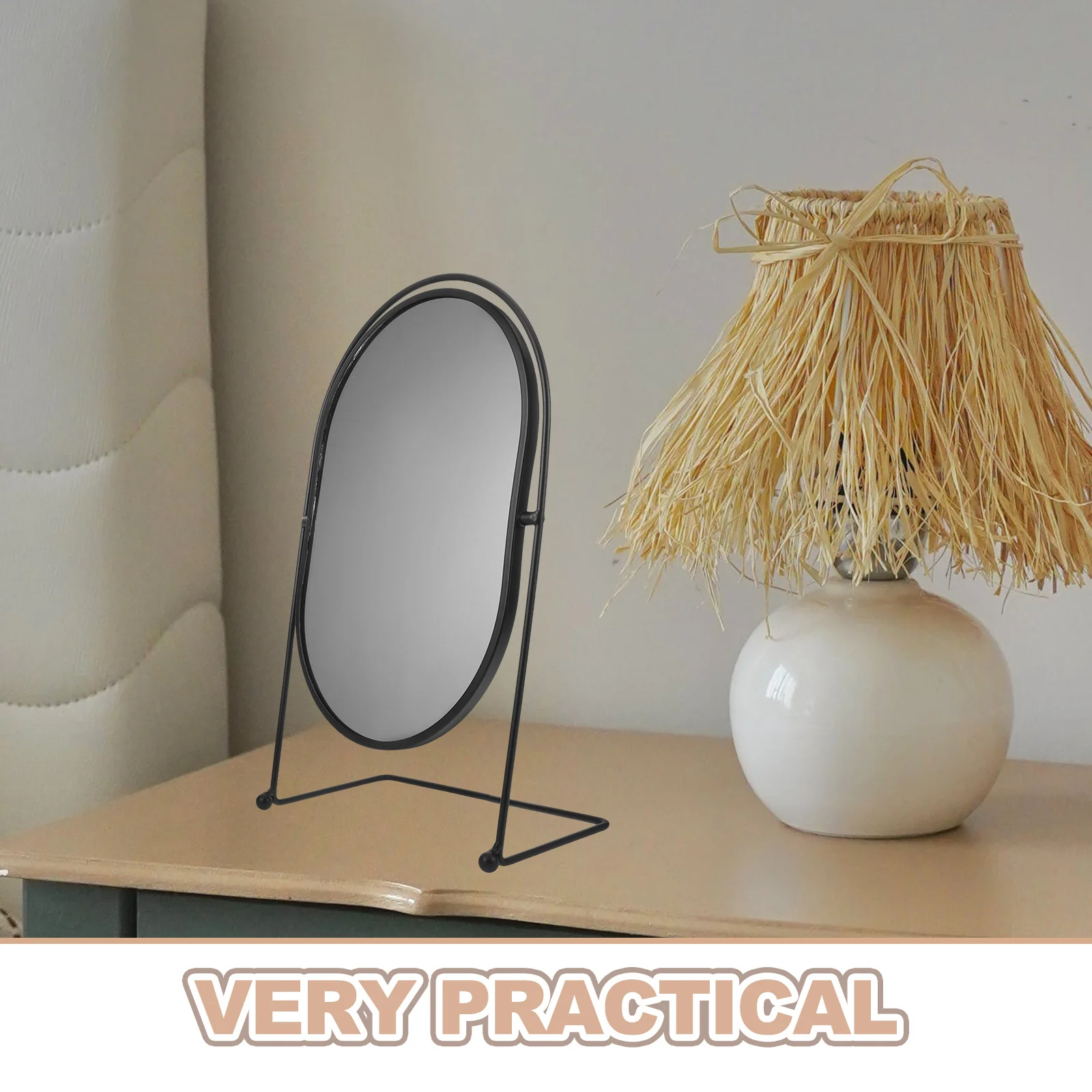 Mirrors Dressing with Stand for Bedroom Desk Dorm Dormitory
