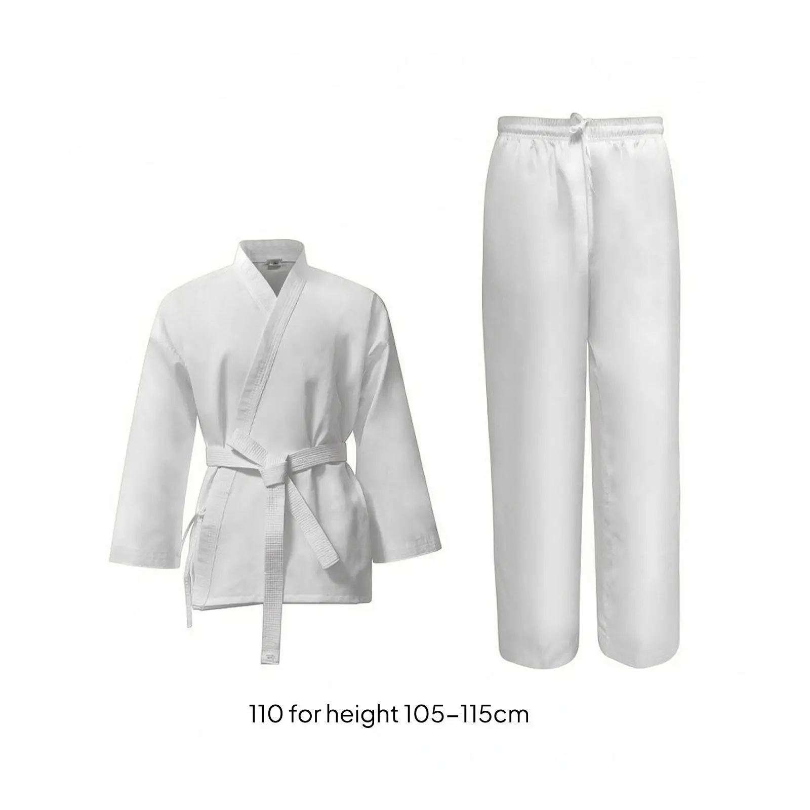 Durable Karate Gi for Beginners and Pros Mixed Weave Twill Martial Arts Suit for Daily Workout