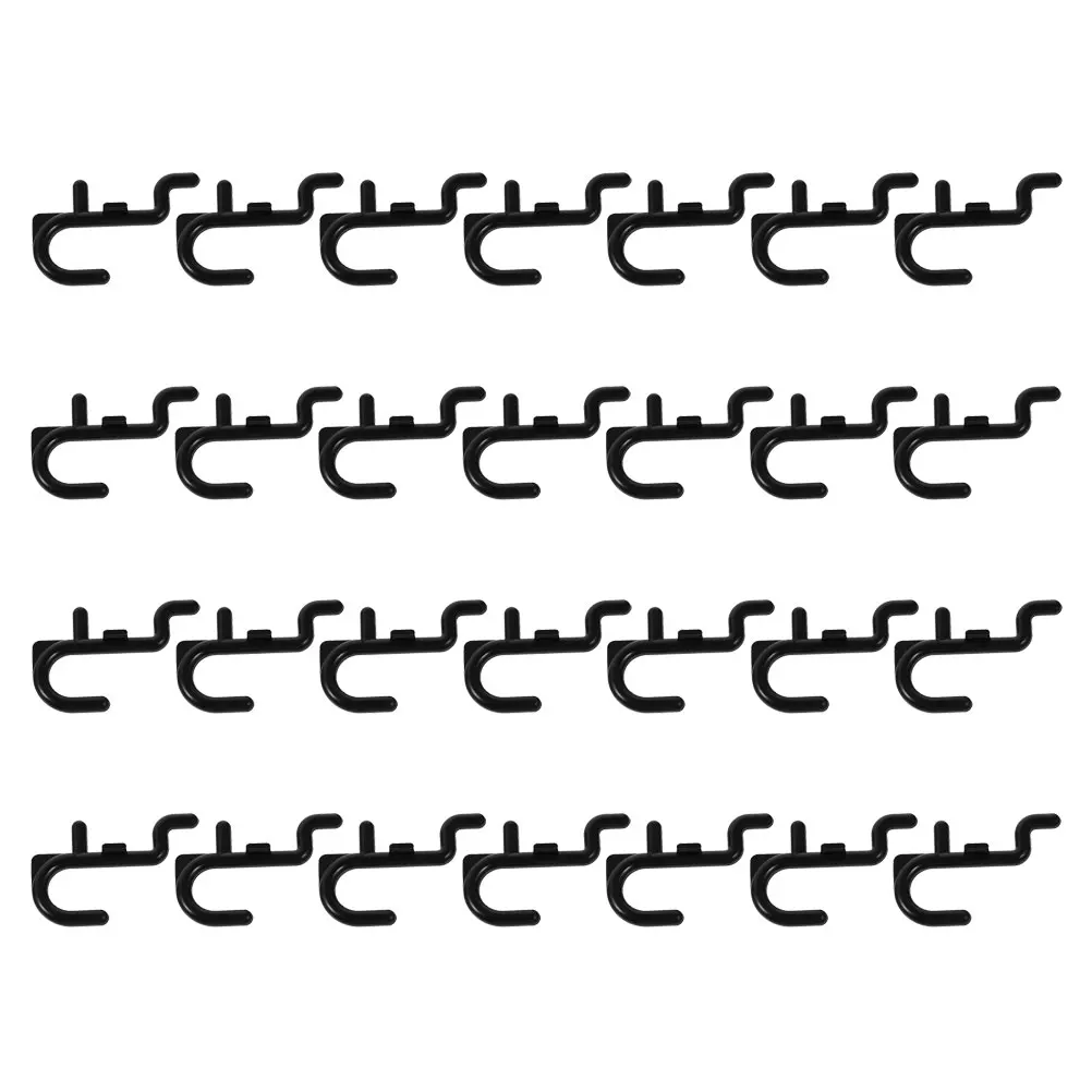 

40 Pcs Storage Hole Plate Hook Hooks Wall Pegboard Organizer Plastic for Hanging Tool Holders