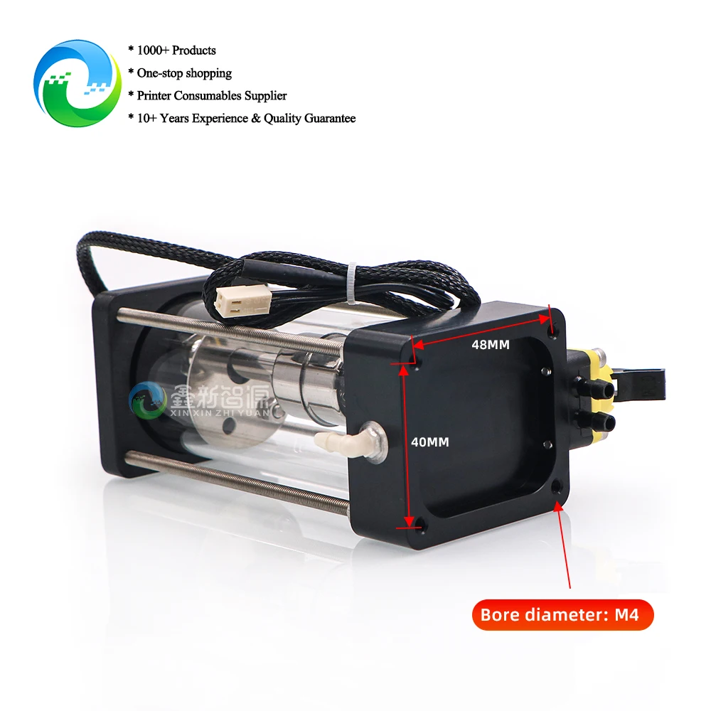 XXZY Cartucho de tinta de vidrio POM para subtanque de impresora eco solvente con válvula Tanque de tinta de impresora de inyección de tinta