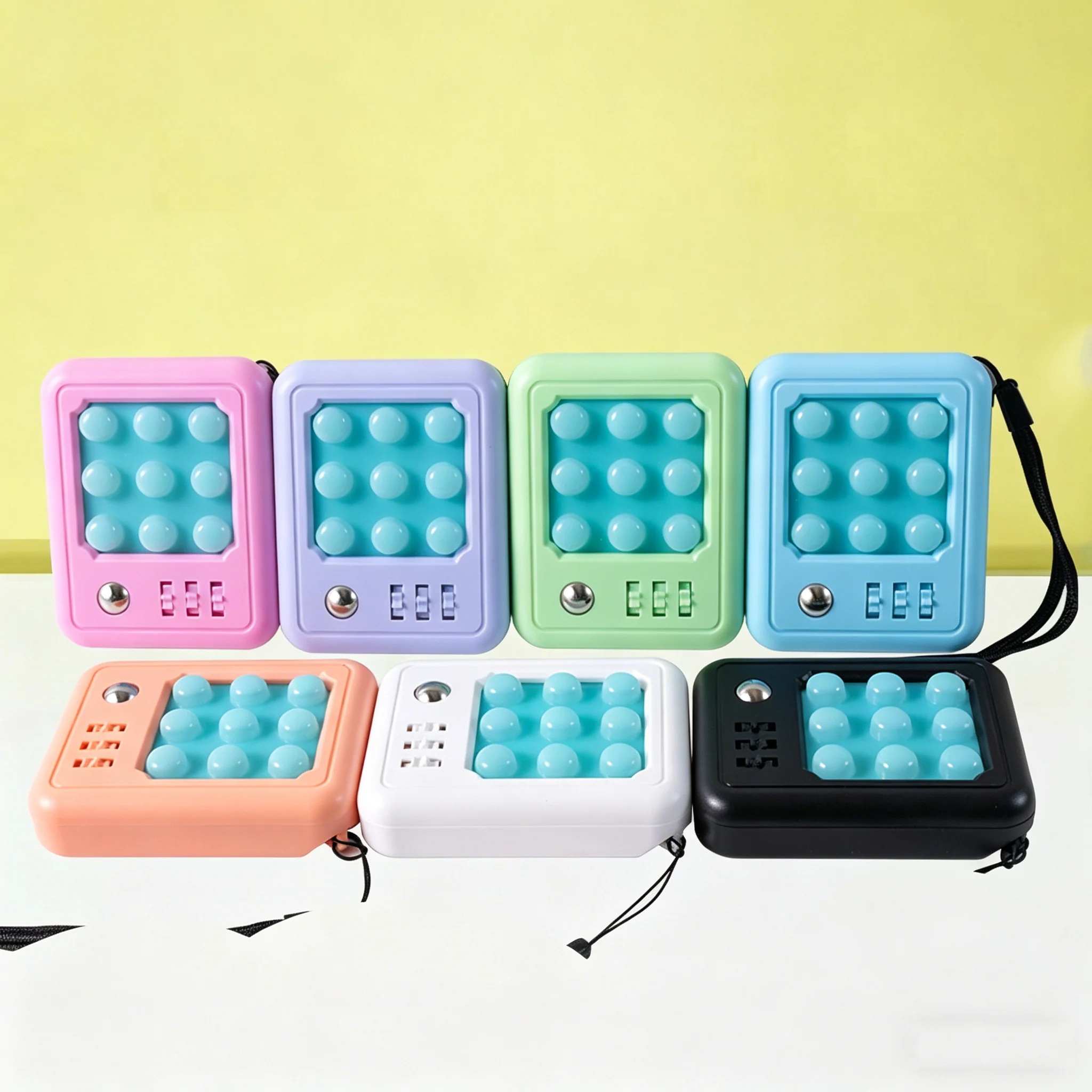 Jeu de fidget Premium Bubble Pop Push, jouet de décompression compact et portable pour le développement intellectuel et la réduction du stress