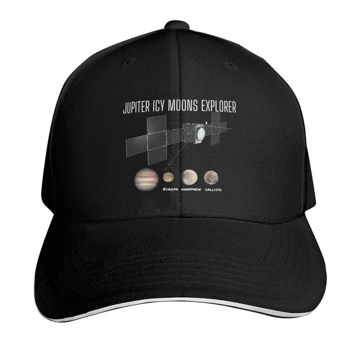 JUICE Mission by ESA and JAXA: Show Your Support for Jupiter Icy Moons Exploration by ESA - Perfect for Astronomers Baseball Cap