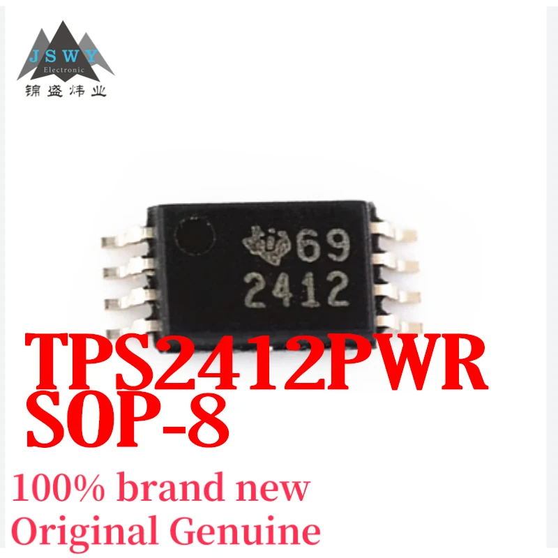 

(10/50 pieces) TPS2412PWR TPS2412 Silkscreen 2412 TSSOP-8 Controller Chip Brand New Free Shipping