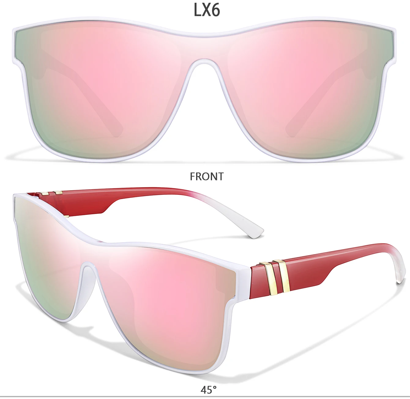LOISRUBY Marke Radfahren Sonnenbrillen Männer und Frauen Outdoor Angeln Fahren UV400 Brillen Sport Luxus Multi Farbe Sonnenbrille – Detail 19