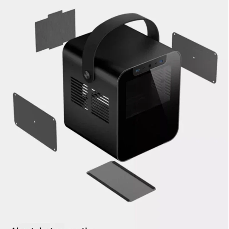 Casing aluminium ITX komputer BO100 BO102 i100Pro i400, casing mini portabel