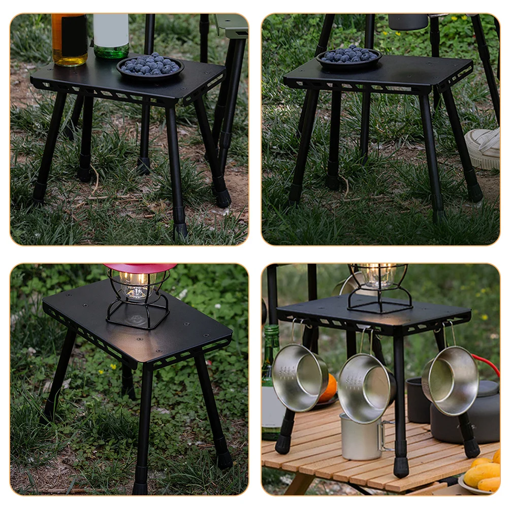

Folding Camping Table Small Portable Outdoor Picnic Hiking Bbq Iron Foldable Camping Accessories Folding Camp Table