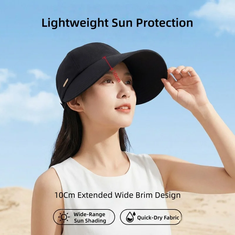 Breathable, Versatile, Durable, Lightweight Soft UV-Protective Hat Versatile Quick-Dry Baseball Cap Fisherman's Hat Ponytail-Fri