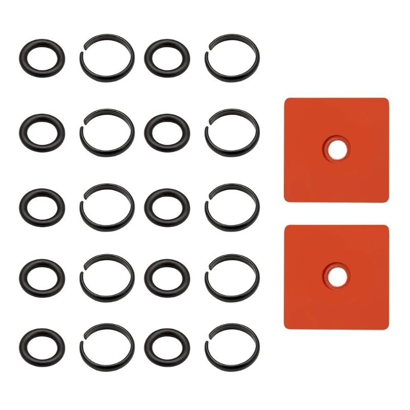 E7CD 3/8 Drive Head Install Aid for Impact Tool Service, 10 Retainer and Seal Replacement Packs Included for Routine Care