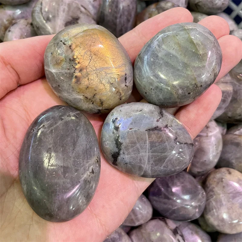 

1KG Natral Labradorite Palm Gemstone Beautiful Moonstone Crystal Sorcerer Chakra Spiritual Healing Crystal Home Decoration