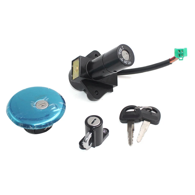 Motorcycle Ignition Switch Lock Seat Lock GAS Fuel Tunk Cap Lock With Key Set For Suzuki GN250 Motorcycle Accessories