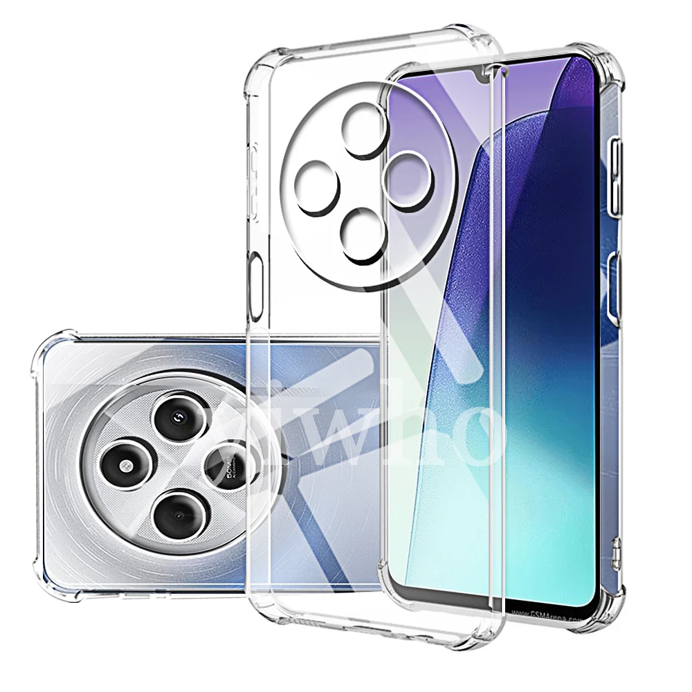 Transparent Phone Case for Xiaomi Redmi 14c Shell Protective Camera Back Clera Covers Redmi 14c 13c 12c Note 14 13 12 Pro Max +