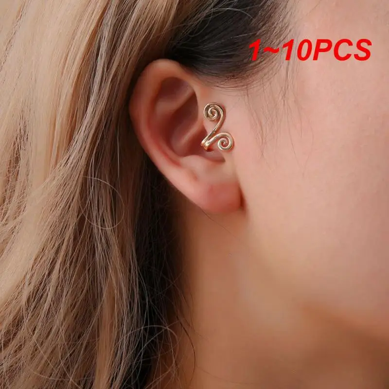 1~10PCS Acupressure Earrings Slimming Earrings, Non Piercing Acupressure Earrings,Ear Cuff Clip for Women Men