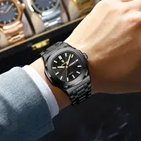 POEDAGAR Square Luxury Men Clock Waterproof Luminous Date Week Quartz Man Wristwatch Stainless Steel Fashion Men's Watches Reloj 5
