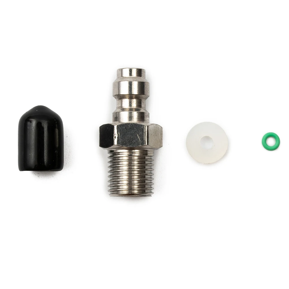 Brand New Connection Valve Male Quick Connect Male Head Quick-connect Valve Stainless Steel + Copper 8mm M10*1 Adapter Practical
