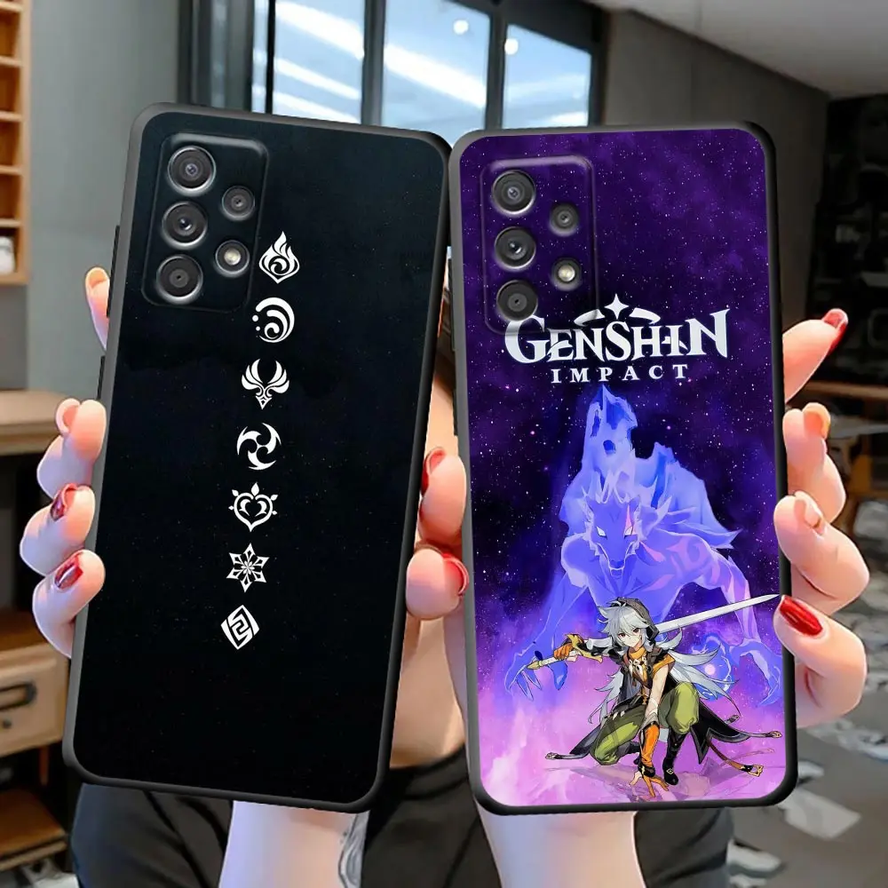 

Hot Game Genshin Impact Phone Funda Case For Samsung Galaxy S23 S22 S21 S20 FE S10 S24 S25 PLUS ULTRA 5G Shell Case Capa