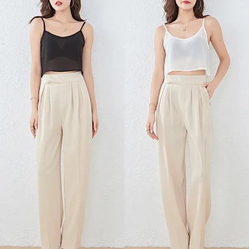 Summer Sexy Tank Top Women Crop Tops Y2k Streetwear Lightweight T-shirts Casual Sleeveless Shirt Black White Women Clothing