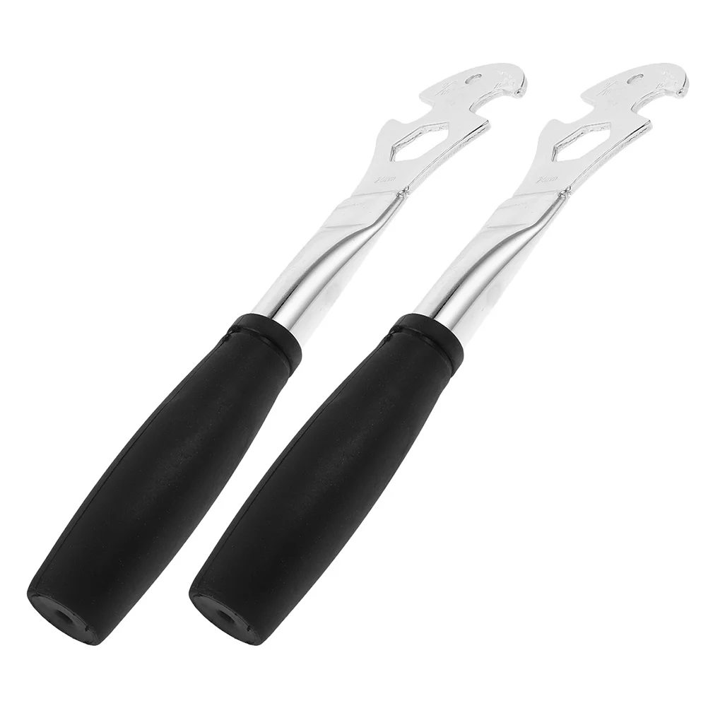 2Pcs Cycling Pedal Wrench Long Handle 15 24mm Ergonomic Bicycle Repair Tool for Mountain Road Bike Pedal Removal