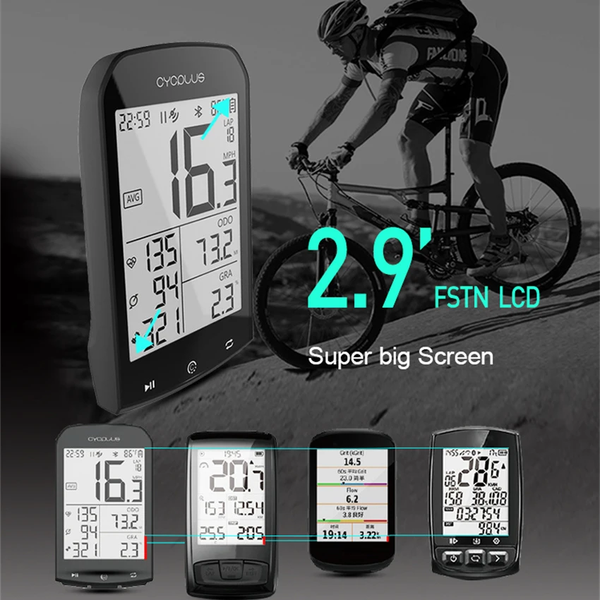 Gps Bicycle Speedometer Computer Odometer Speed Cadence Sensor Ant Bluetoth Powermeter Cycling Wireless Counter Backlight Mtb