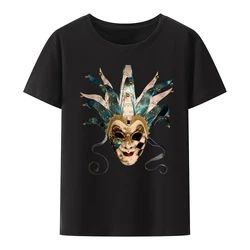 Dj Boris Brejcha Classic Mask T-SHIRT Minimal Techno Music Unisex Men Modal Comfortable O-neck Short-sleev