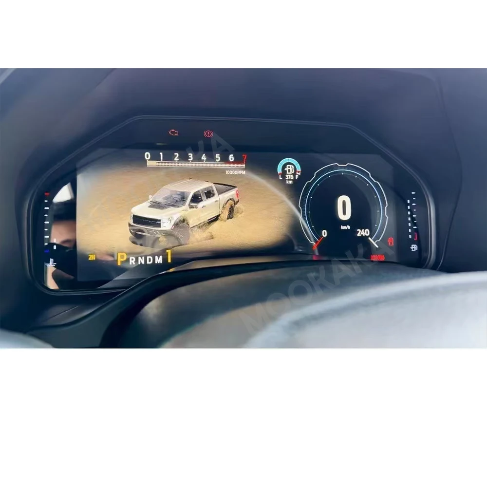 Picture 4: 12.3'' Car Digital Cluster For Ford F150 Raptor Series 2015-2020 New LCD Instrument Panel Speedometer Virtual Cockpit Dashboard