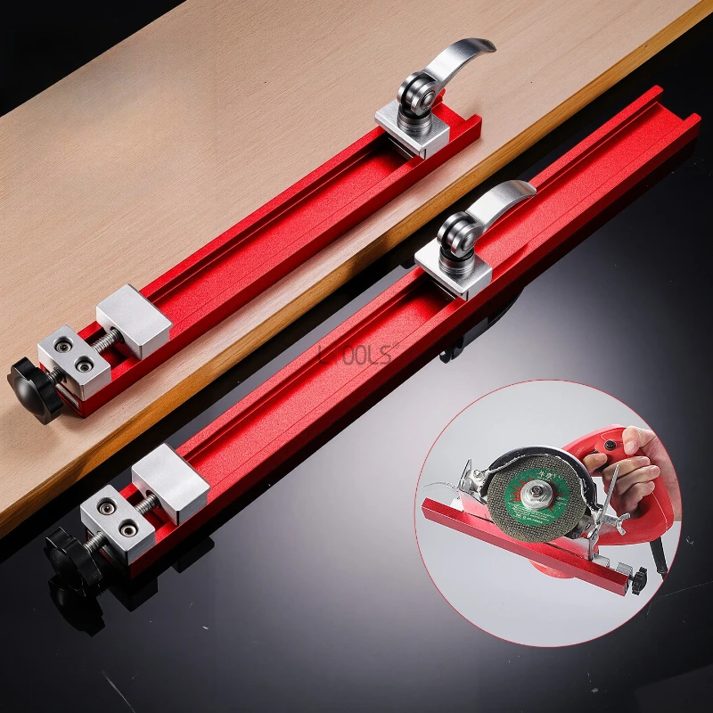 Adjustable Circular Saw Guide Rail, Precision Aluminum Alloy Cutting Machine Base Guide for Woodworking Cutting and Milling Tool