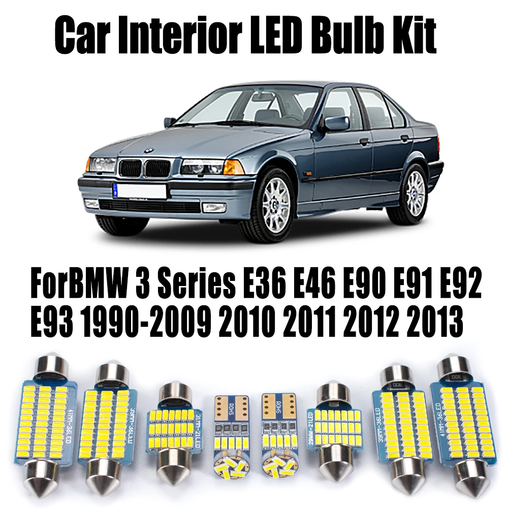 yZ[zCanbus BMW 3 V[Y E36 E46 E90 E91 E92 E93 1990-2013 Ԃ̓dI[gANZT[ LED CeAǏh[gNCgLbg