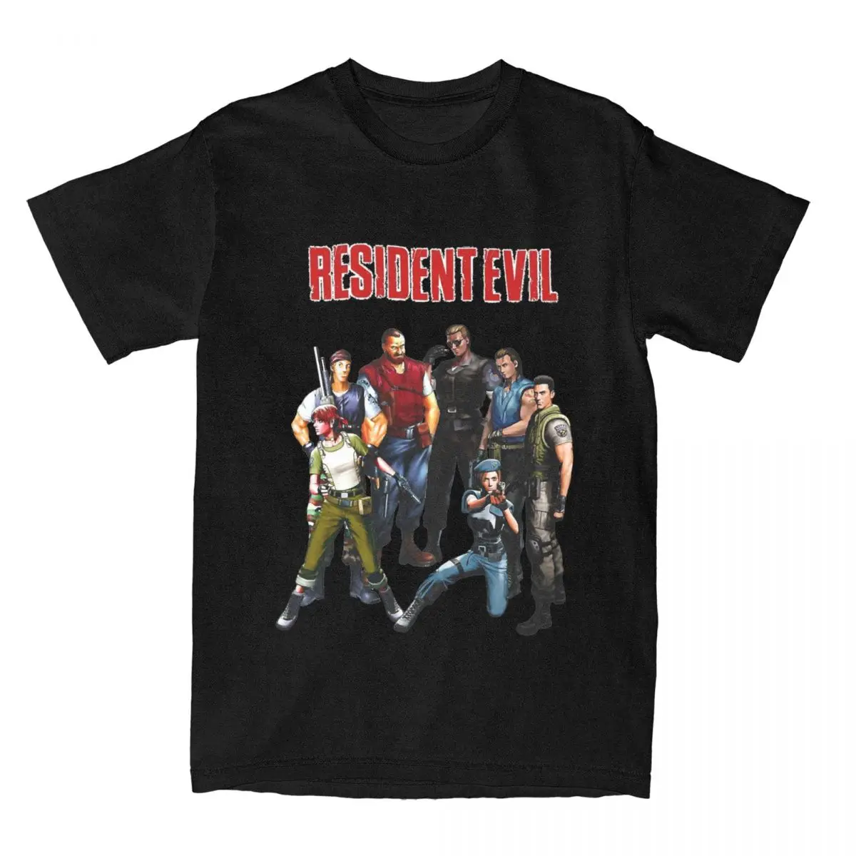 Leon Survival Horror Video Game Kennedy T Shirts Accessories for Men Women 100% Cotton Awesome Tees Short Sleeve Clothes Printed