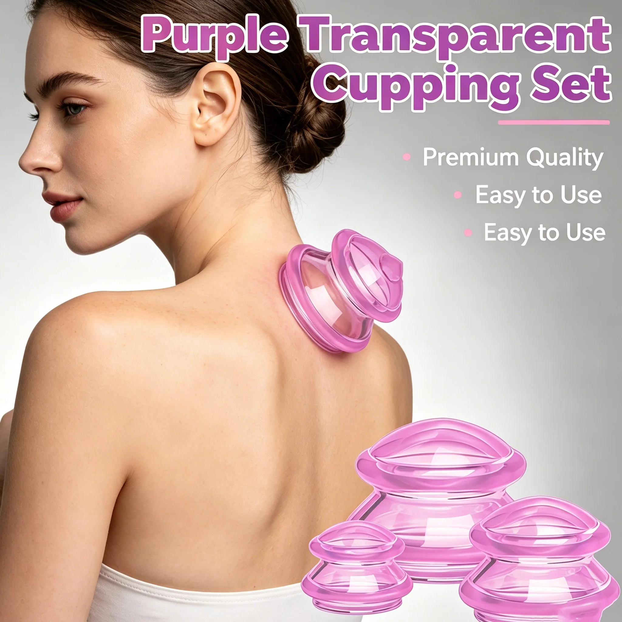 Silicone Vacuum Cupping Set Anti-Cellulite Massage Cups Back Gua Sha Ventosas Suction Cup Skin Body Physiotherapy Massage Jars