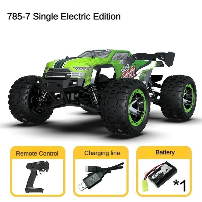 

RC Car 1/16 Professional Car Model Off-road Biggie Metal Gear Four Wheel Drive High Speed Remote Control Toy Model 785-7