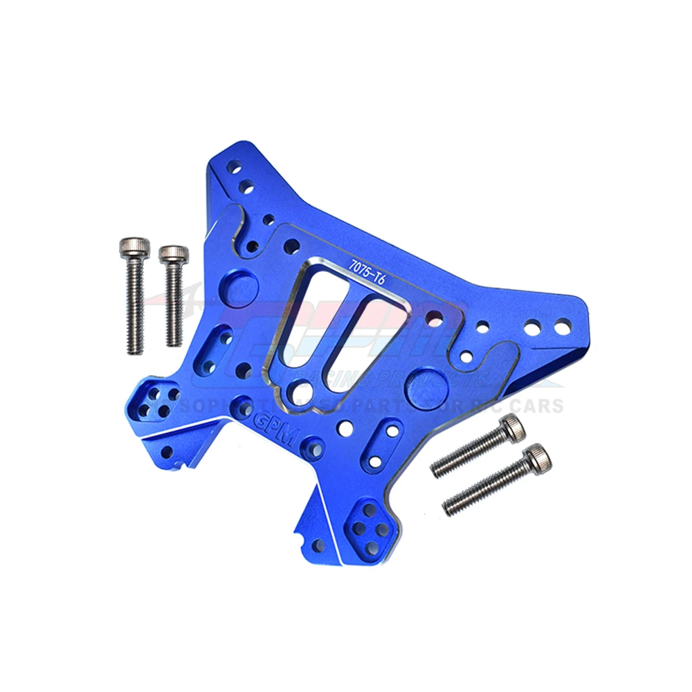 GPM Metal Rear Shock Tower Rear Shock Absorber Bracket Plate 9538 for Traxxas 1/8 Sledge 4WD Monster Truck 95076-4 RC Car