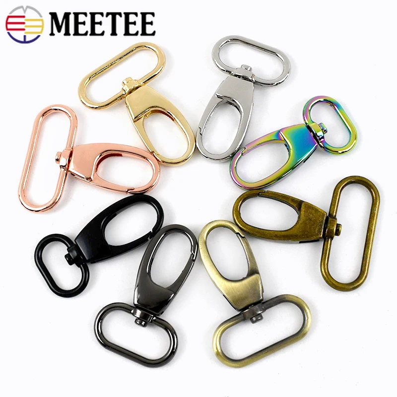 5/10/20Pcs 20-38mm Metal Buckles For Bag Strap Trigger Swivel Lobster Clasp Handbag Snap Clip Hooks DIY Hardware Accessories