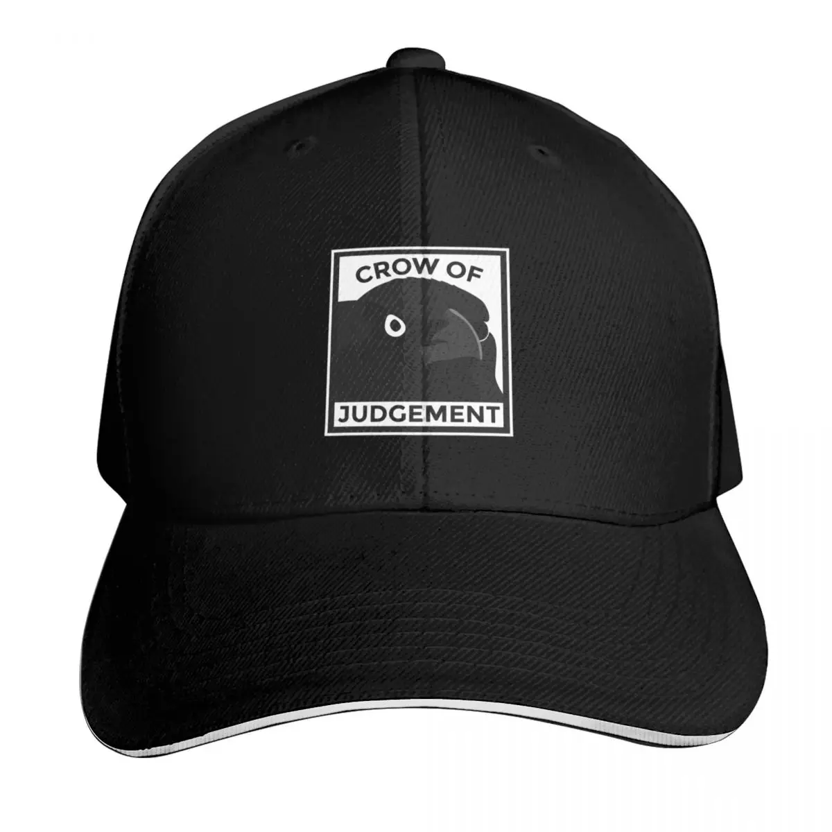 Crow of Judgement Baseball Cap Snapback Flat Bill Strapback Dad Hat Six Panel Structured Crown