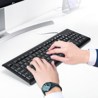 104 Keycaps  Mechanical Gamer Keyboard And Mouse Set Kit For Laptop Computer PC Gaming Keyboard Mouse USB Wired Keyboard Office