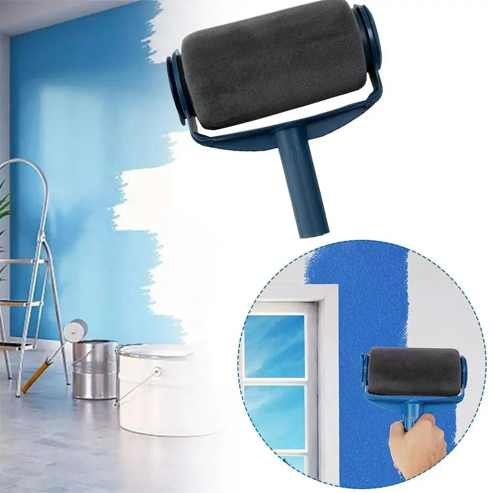 1PC spazzola a tamburo grande autoadescante per pennello da parete rullo di pittura pennello per rivestimento in spugna accessori per strumenti di costruzione