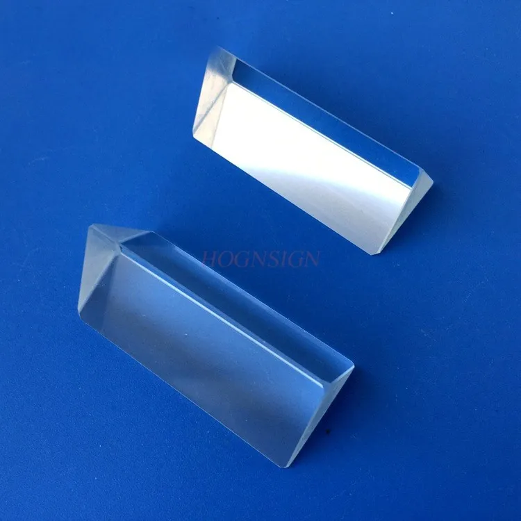 Triangular prism pendant 30*50 shaped reflective diamond mirror optical coating glass lens processing small lens