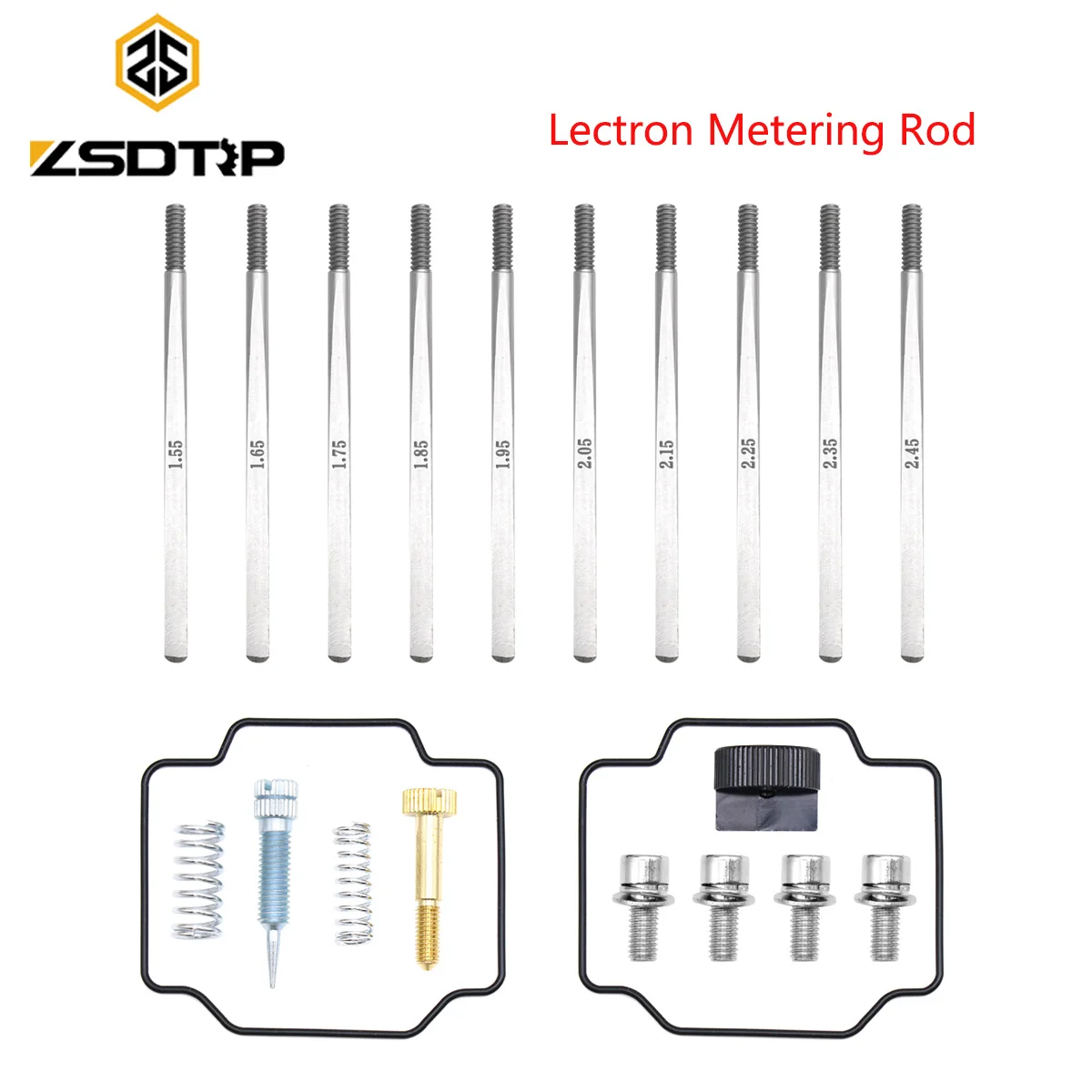 ZSDTRP для карбюратора Lectron, дозирующие стержни с прокладкой, инструмент для настройки, высокоскоростной винт для заправки, ремонтные комплекты винтов регулятора холостого хода