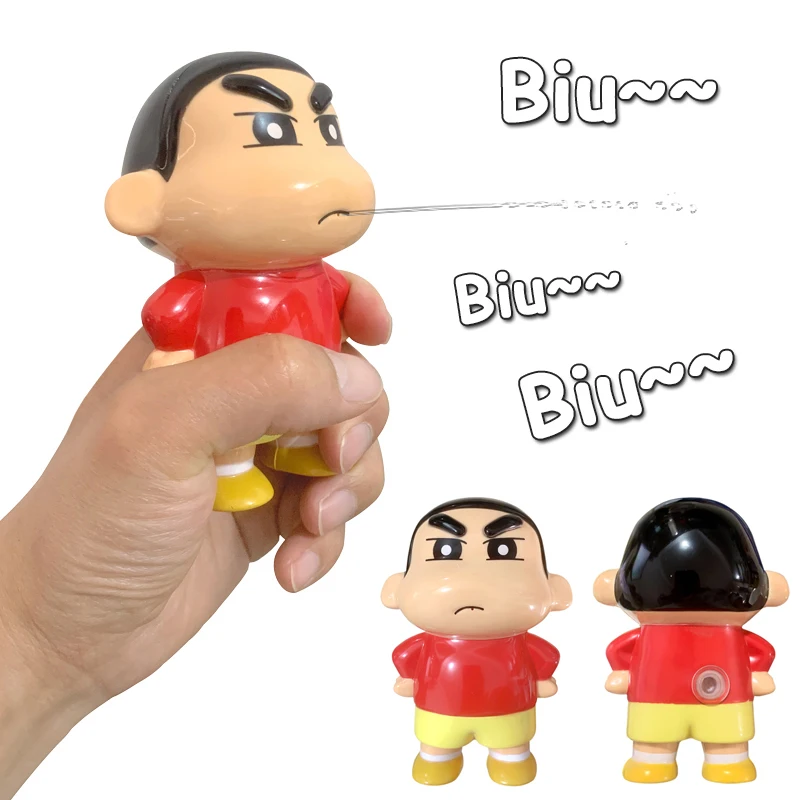 

Fun Crayon Shin-Chan Cute Anime Cartoon Figure Model Squirt Toy Children's Home Game Entertainment Toys Kids Birthday Gifts