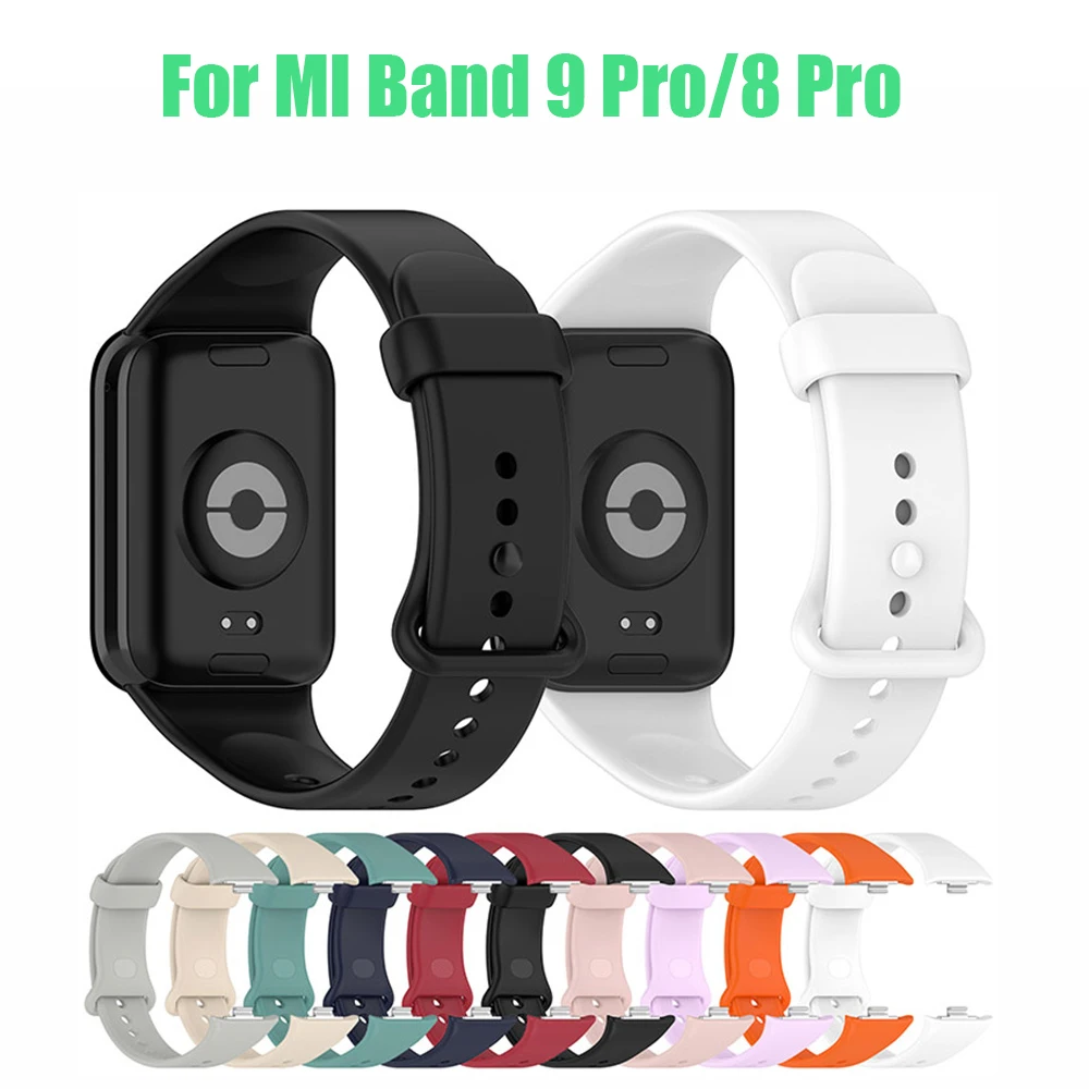 

Mi Band 8 Pro Strap for Mi Band 9 Pro Watchband Bracelet Silicone Replacement Miband 8 Pro Wristband for MiBand 9 Pro Belt