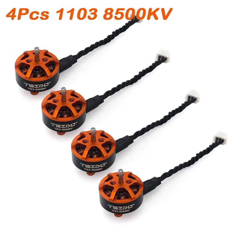 

YSIDO 4X 1103 8500KV Brushless Motor 1.5Mm Shaft For Gemfan Hqprop 65Mm Propeller Tinywhoop Pavo20 Bassline Mini Drones-AA02