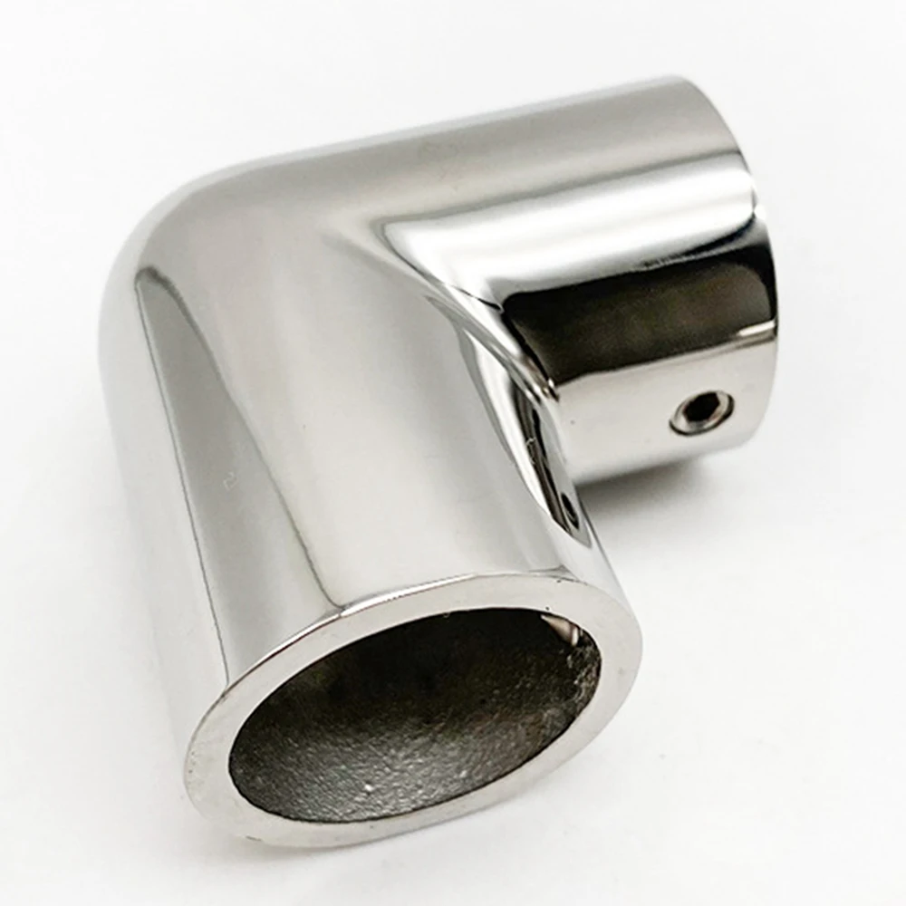 Boat Pipe Connector 316 Stainless Steel Marine Boat Yacht Hand Rail Fitting 90° Elbow Tube Connector Mount Hardware,25mm