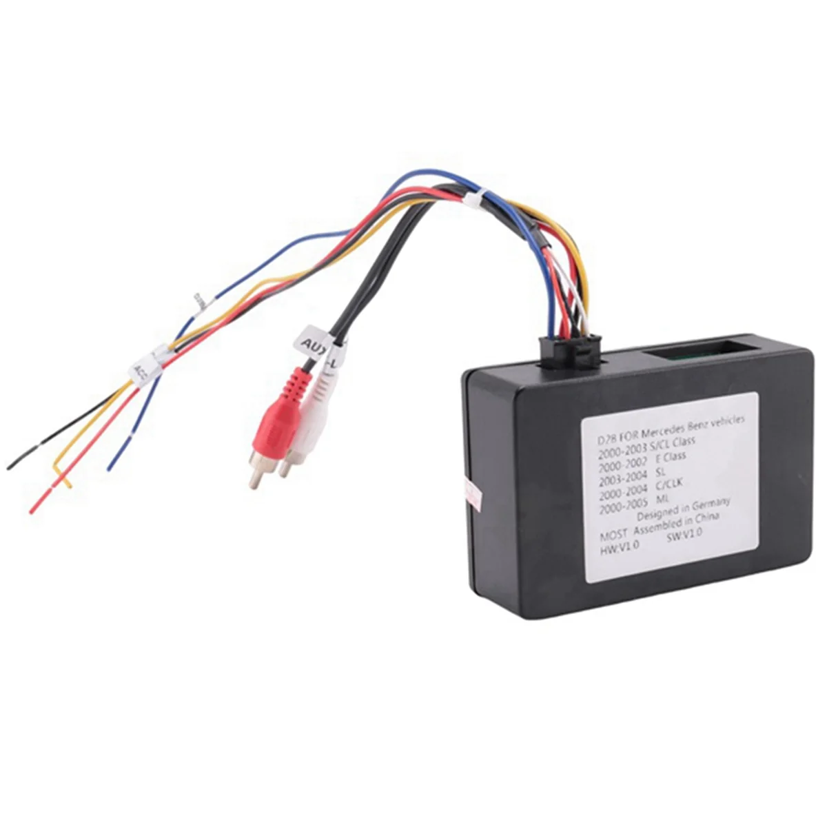 

D2B Digital Data Bus Car Stereo Fiber Optical Radio Decoder Amplifier Adapter Box for Mercedes Benz ML GL R E CLS Class