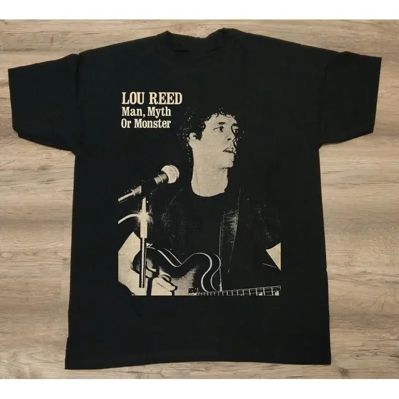 Rare Vtg Lou Reed Black Cotton Size S To 5Xl T Shirt For Fan