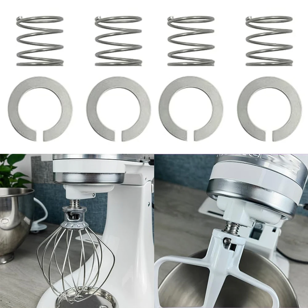 

Mixer Stainless Steel Spring Washer For Kitchenaid Stand Mixer Quick Install Parts Kit High Quality Kitchen Tool Parts