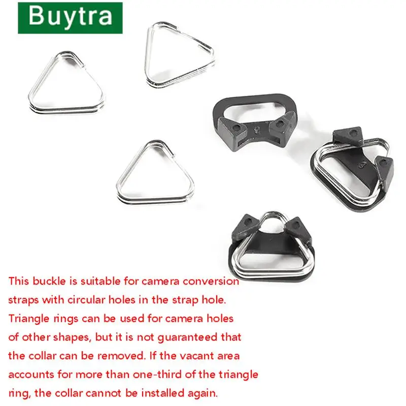 1Pair Camera Lug Ring Camera Strap Triangle Split Ring Hook For Slr Camera Strap Conversion Ring Metal Connection Buckle new