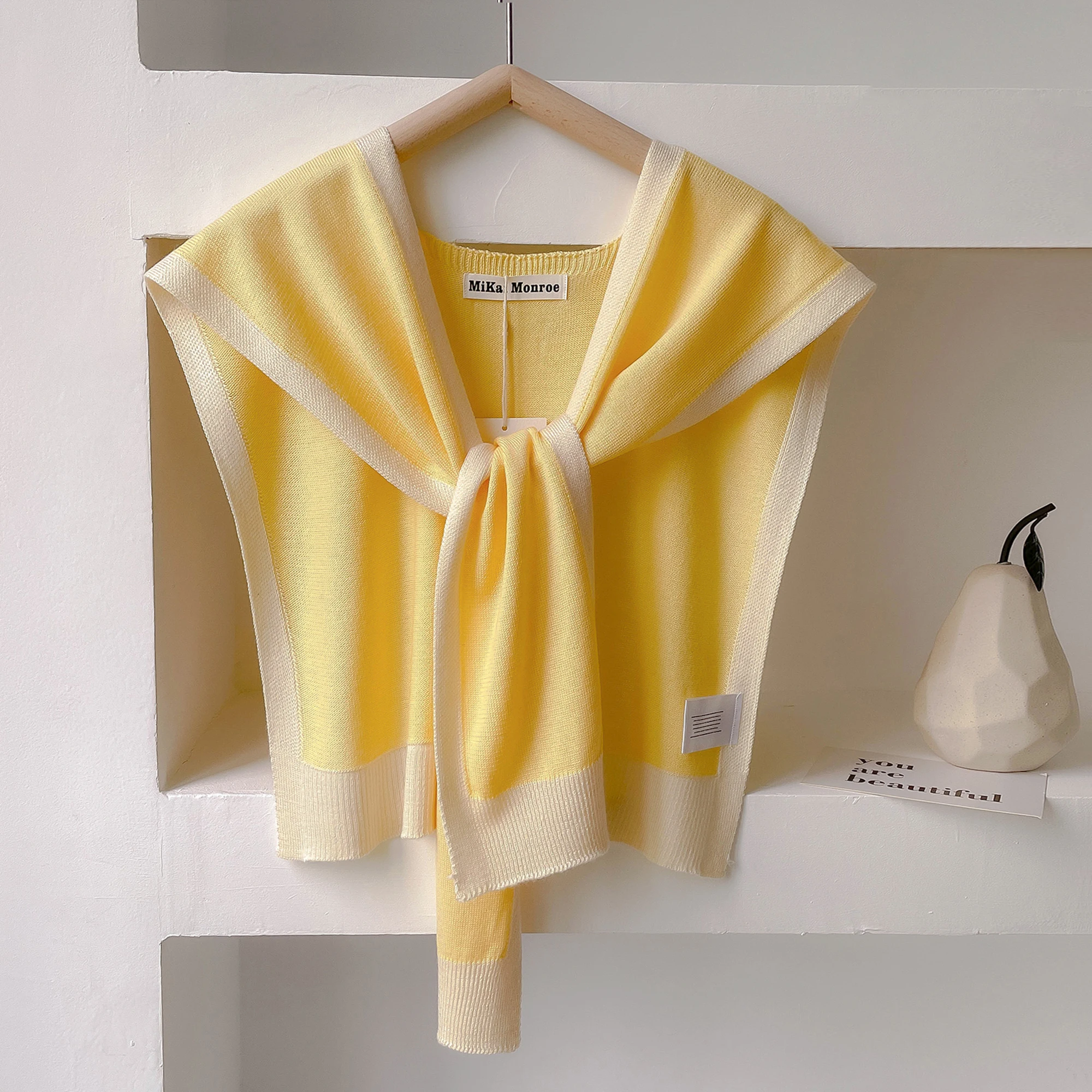 

Clearance_Spring And Autumn Knitted Striped Shawl With High-Grade Summer Office Air-Conditioned Room Neck And Shoulder Scarf_Con