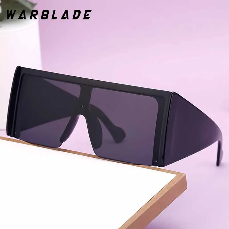 

Punk Oversized Square One-Piece Women's Sunglasses Luxury Brand Men Sunglass Outdoor Mountain Bike Sport Goggles Unisex UV400