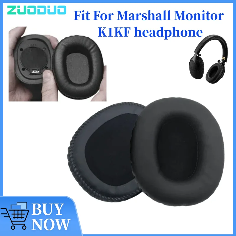 

ZUODUO Replacement Earpads for Marshall Monitor Earmuffs Ultra-soft Sponge Cushion Cover Repair Parts Headphone