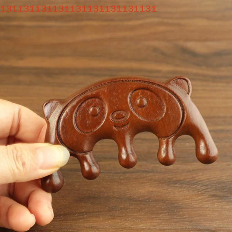 

Антистатическая расческа для лица, глаз, плеч, шеи, антистатическая расческа из сандалового дерева, панды, меридиан, расческа для кожи головы, массажный уход за волосами